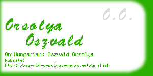 orsolya oszvald business card